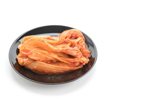 Kimchi sur fond blanc - nourriture coréenne — Photo