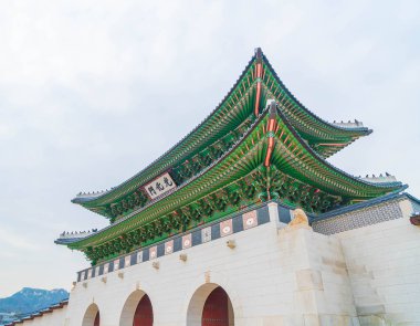 Gyeongbokgung Sarayı güzel Seul geleneksel mimari