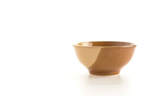 Empty bowl on white background — Stock Photo, Image