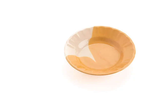 Empty dish on white background — Stock Photo, Image