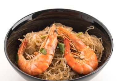 erişte ile saksı karides