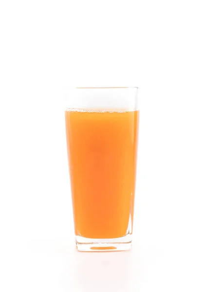 Suco de laranja no fundo branco — Fotografia de Stock