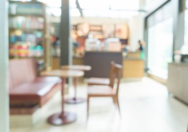 Soyut bulanıklık kahve dükkanı 