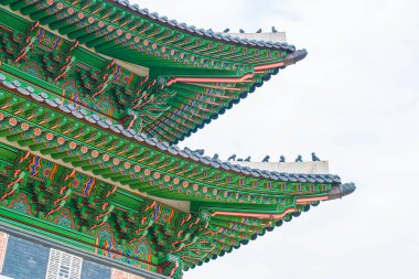 Gyeongbokgung Sarayı güzel Seul geleneksel mimari