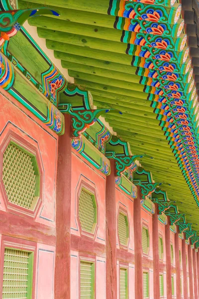 Palácio Gyeongbokgung Bela Arquitetura Tradicional em Seul — Fotografia de Stock