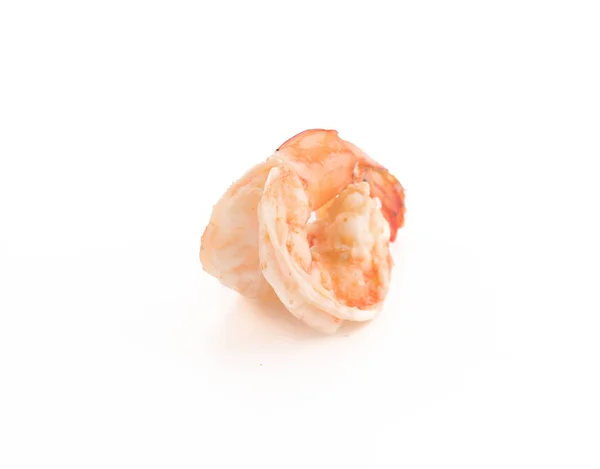 Fresh shrimp/prawn on white background — Stock Photo, Image