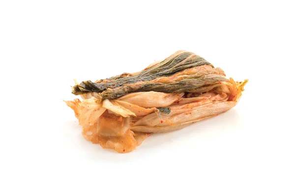 Kimchi auf weißem Hintergrund - koreanisches Essen — Stockfoto