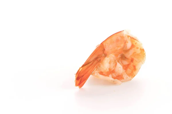 Fresh shrimp/prawn on white background — Stock Photo, Image
