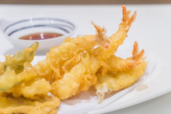 Tempura posta sobre a mesa — Fotografia de Stock