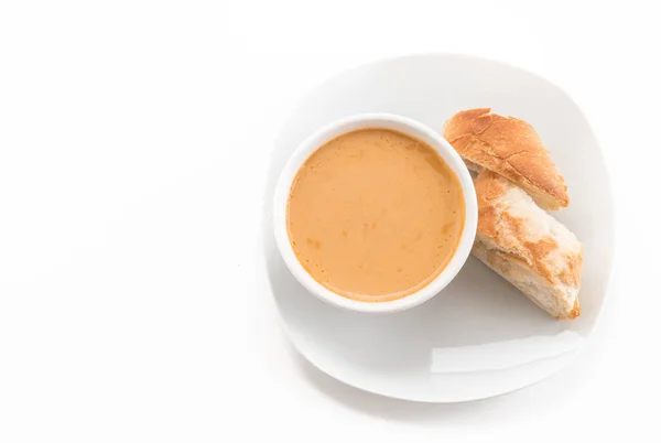 Lobster soup on white background — Stock Photo, Image