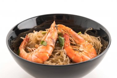 erişte ile saksı karides