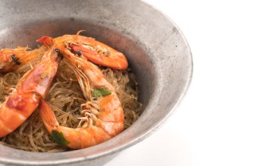 erişte ile saksı karides