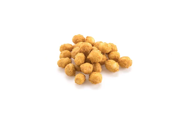 Roast nuts on white background — Stock Photo, Image