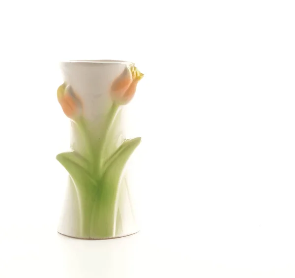 Vase auf weißem Hintergrund — Stockfoto