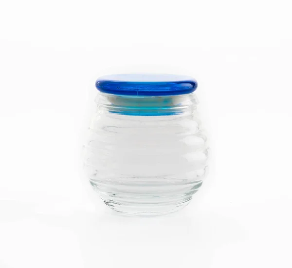 Słoik szklany na białym tle — Zdjęcie stockowe