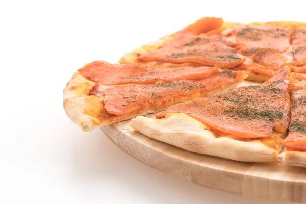 Pizza de salmão fumado — Fotografia de Stock