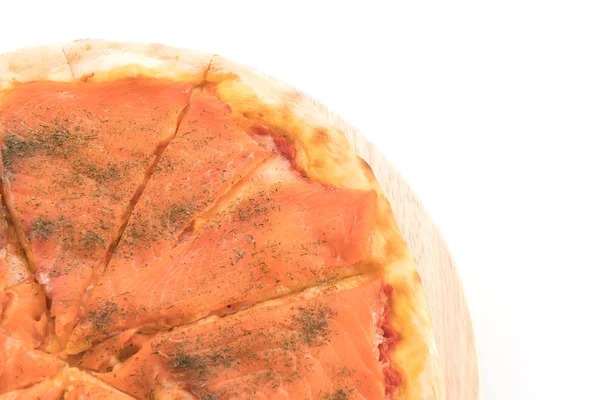 Pizza de salmão fumado — Fotografia de Stock