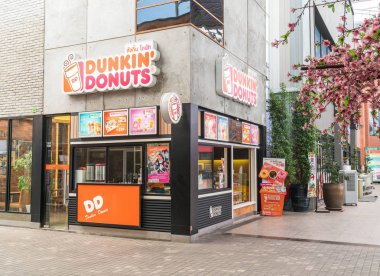 Bangkok, Tayland - 21 Nisan 2016: Dış, Dunkin Donuts sh