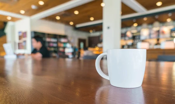 Taza de café en la cafetería — Foto de Stock