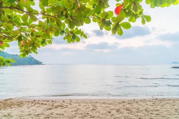 Mar y playa vacías al atardecer — Foto de Stock