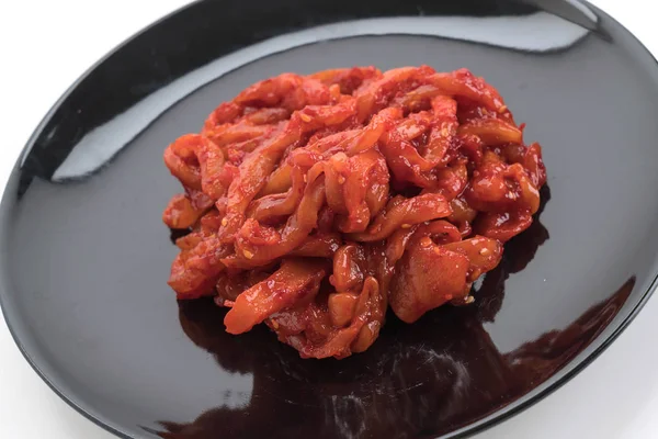 stock image squid kimchi on white background