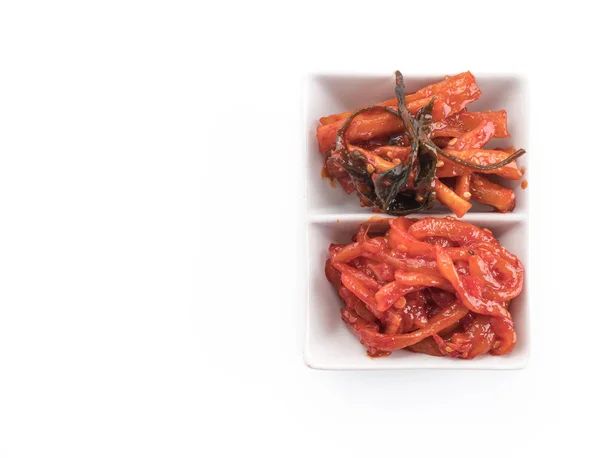 Squid and radish kimchi — Stock Photo, Image