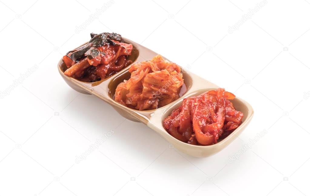 Chinese cabbage, squid and radish kimchi 