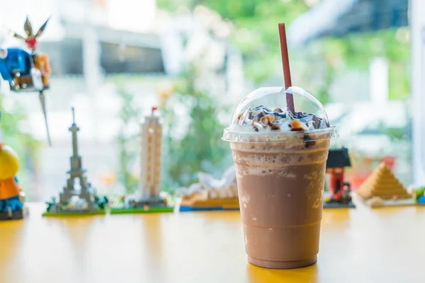 chocolate smoothie in coffee shop