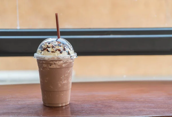 Coklat smoothie di warung kopi — Stok Foto