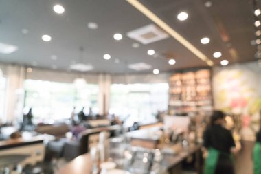 Kahve dükkanında soyut bulanıklık