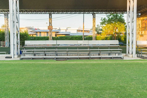 Bleacher in the soccer field — Stock Photo, Image