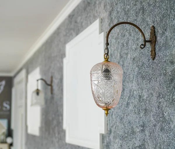 Selective focus point on Morocco light lantern decoration — Stock Photo, Image