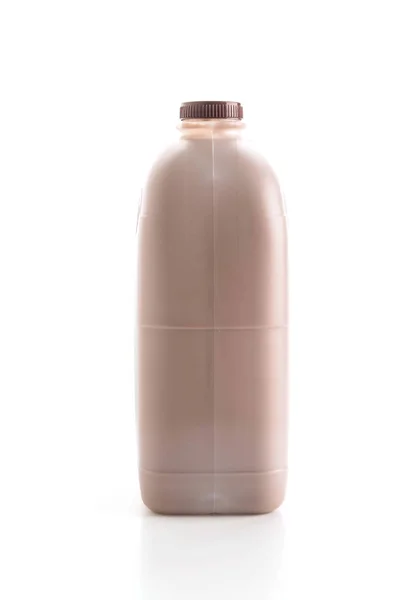 Chocolate milk on white background Royalty Free Stock Images