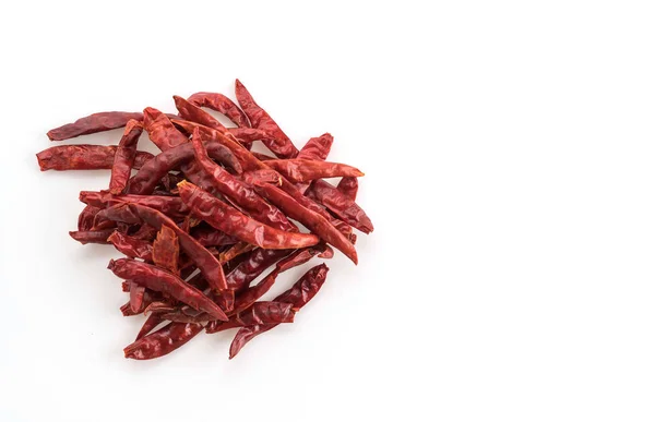Dried chilli on white background — Stock Photo, Image