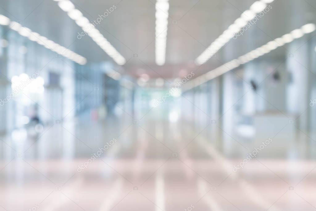 Blurred abstract background interior view looking out toward to 