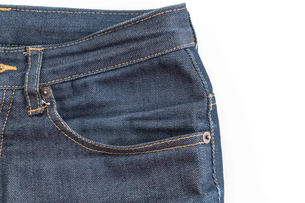 Detalj av fin Blå jeans — Stockfoto