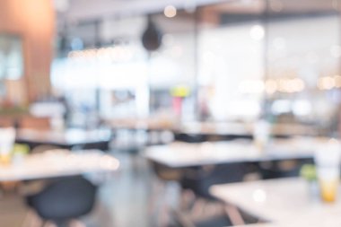 bulanıklık boş masa ve sandalye Cafe