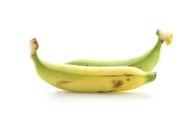 beyaz arkaplanda taze muz