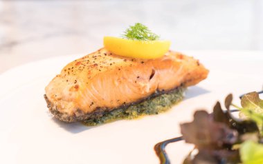 Somon biftek ızgara 