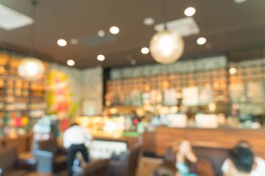 Kahve dükkanında soyut bulanıklık