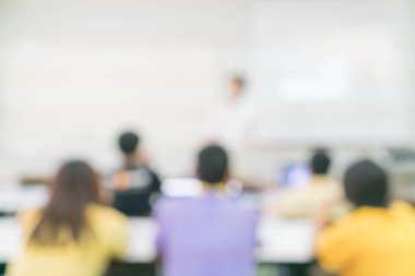 soyut insanların çalışma veya seminerde veya toplantı bulanıklık ya da atölye yapmak 
