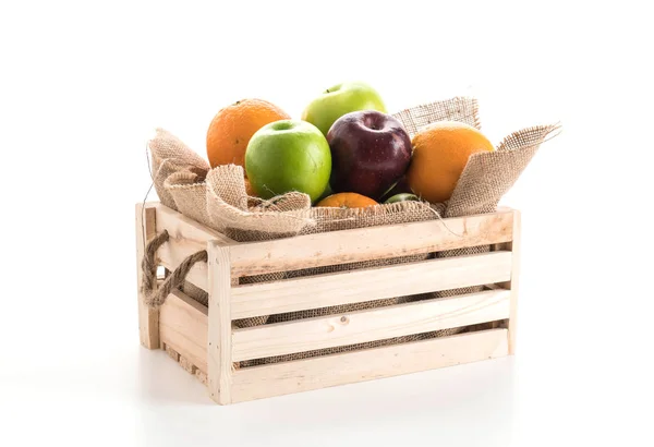 Naranjas, manzanas verdes y rojas — Foto de Stock