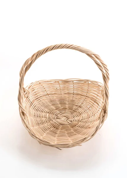 Empty  weave wicker basket — Stock Photo, Image