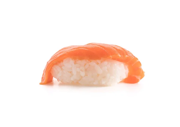 Salmon sushi on white background Stock Image