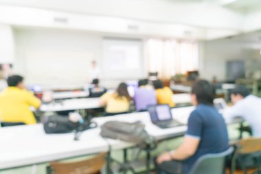 soyut insanların çalışma veya seminerde veya toplantı bulanıklık ya da atölye yapmak 