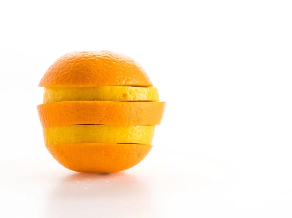 Plasterki limonki, cytryny i pomarańczy — Zdjęcie stockowe