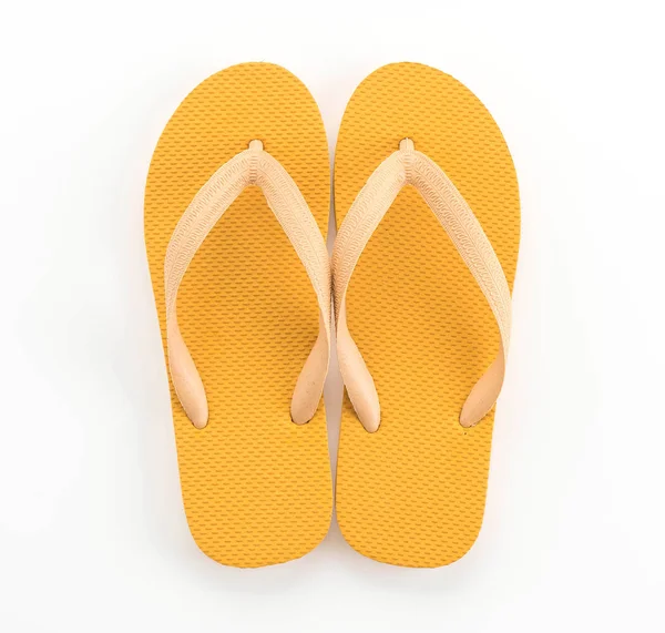 Pantofole di gomma su sfondo bianco — Foto Stock