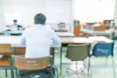 soyut insanların çalışma veya seminerde veya toplantı bulanıklık ya da atölye yapmak 