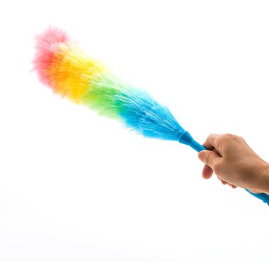 Plastik Saplı yumuşak renkli toz bezi