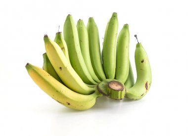 beyaz arkaplanda taze muz